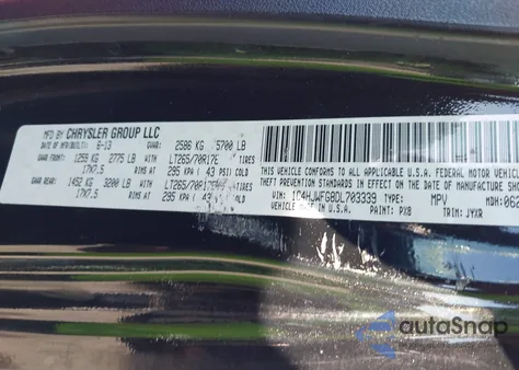 2013 Jeep Wrangler Unlimited Rubicon 10Th Anniversary z USA, uszkodzony, nr VIN 1C4HJWFG8DL703339